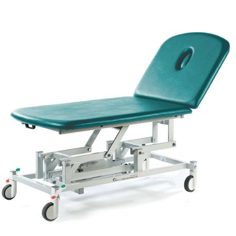 Seers - Therapy Bariatric 2 Section Couches, electric, with wheel and switch options - aqua green