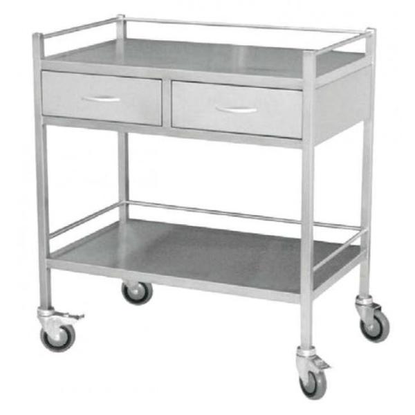 Medical Trolley Large with 2 drawer