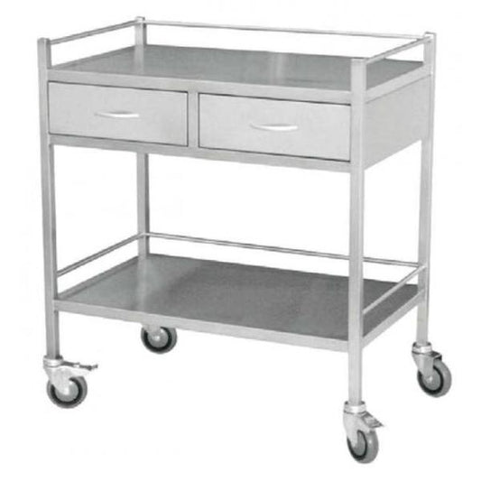 Medical Trolley Large with 2 drawer