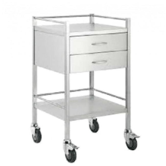 Medical Trolley Small with 2 drawer