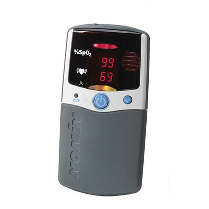 Nonin - PalmSAT 2500 Pulse Oximeter. Includes Adult Soft SpO2 Sensor and Carry Case