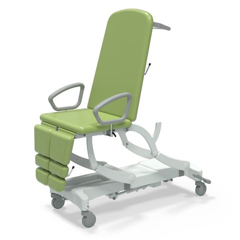 Seers - CLINNOVA Versa 1 Electric couch, 3 section, gas assisted back and foot rest, premium base with wheel and foot switch options (265Kg SWL)