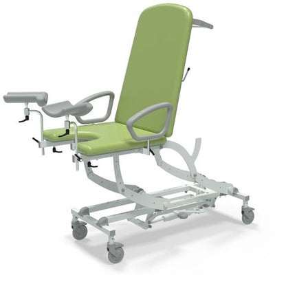 Seers - CLINNOVA Gynae 1 Hydraulic couch, gas assisted back and foot rest, with base and wheel options (265Kg SWL)