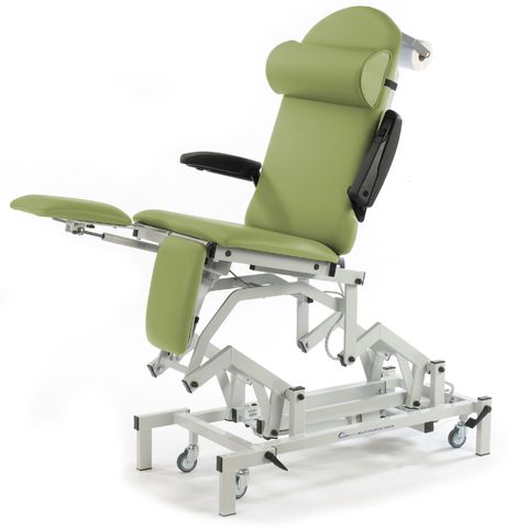Seers - Medicare Podiatry Electric Couch tilted 