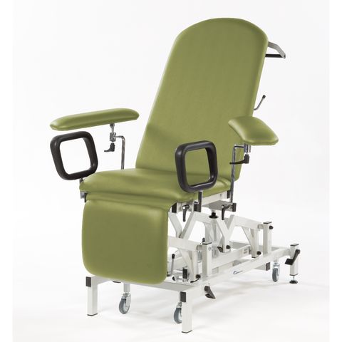 Seers - Medicare Phlebotomy Electric Couch (240Kg SWL) with manual backrest (RWD) - sage green