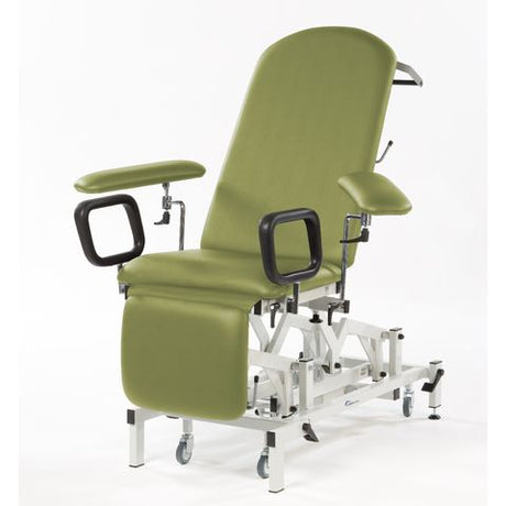 Seers - Medicare Phlebotomy Electric Couch (240Kg SWL) with manual backrest (RWD) - sage green
