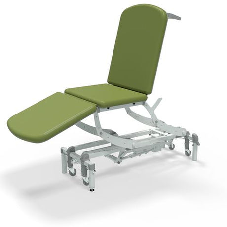 Seers - CLINNOVA Clinical 3 Section electric couch with electric back and footrest and classic base - bright green