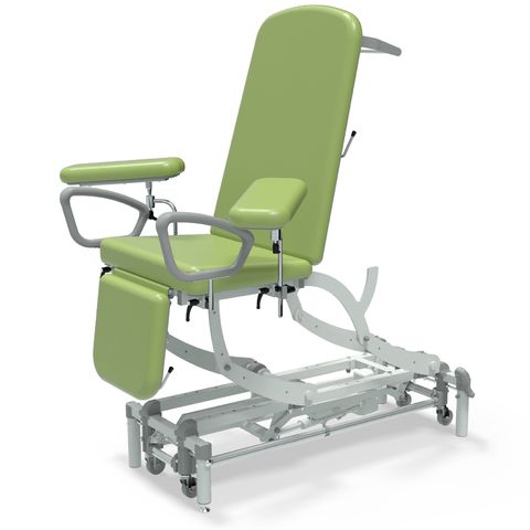 Seers - CLINNOVA Phlebotomy 1 Electric couch, gas assisted back and foot rest, classic base with wheel and foot switch options (265Kg SWL)