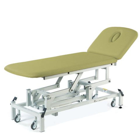 Seers - Therapy 2 Section Electric Couch, with basic head section and various switch options - pale green