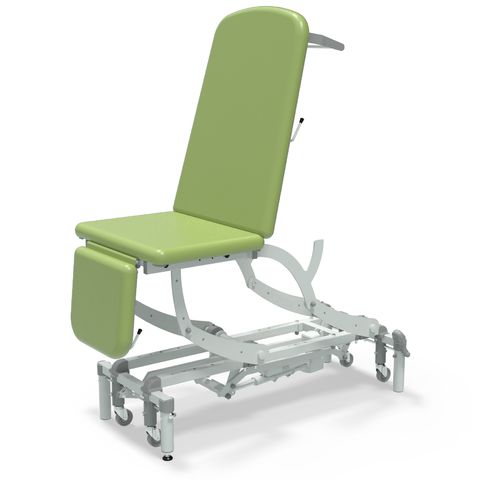Seers - CLINNOVA Ultra 1 Electric couch, 3 section, gas assisted back and foot rest, classic base with wheel and foot switch options (265Kg SWL)