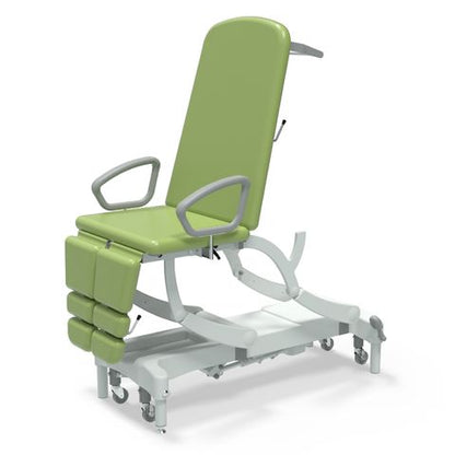 Seers - CLINNOVA Versa 1 Electric couch, 3 section, gas assisted back and foot rest, premium base with wheel and foot switch options (265Kg SWL)