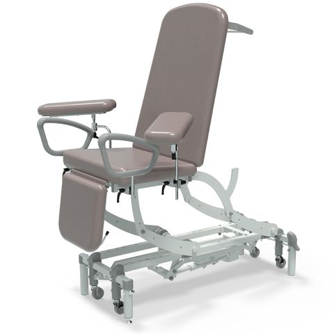 Seers - CLINNOVA Phlebotomy 2 Electric couch, electric back rest and gas assisted foot rest, classic base with wheel and switch options (265Kg SWL)