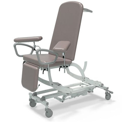 Seers - CLINNOVA Phlebotomy 2 Electric couch, electric back rest and gas assisted foot rest, classic base with wheel and switch options (265Kg SWL)