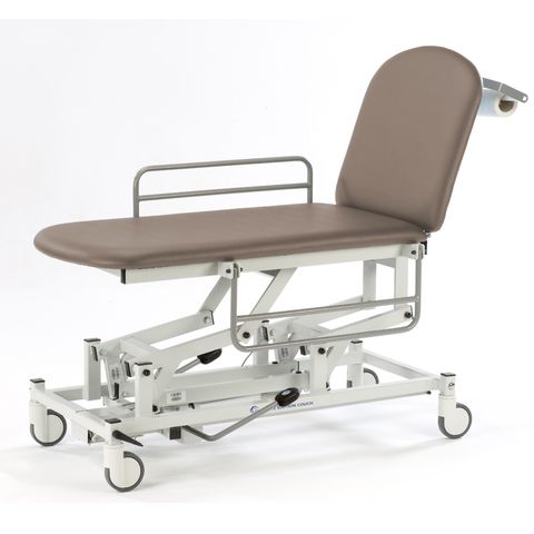 Seers - Medicare 2 Section Hydraulic Mobile Treatment Couch with gas assisted backrest