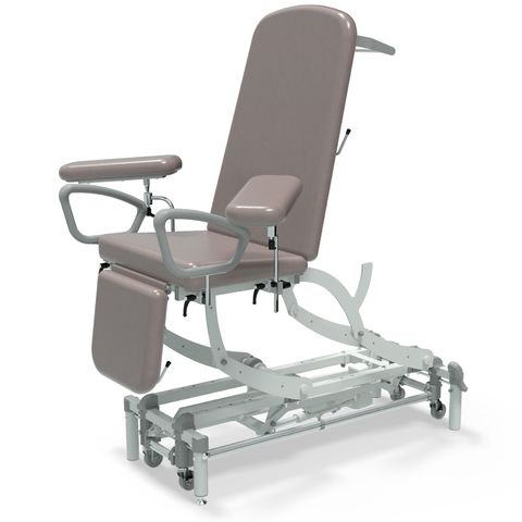 Seers - CLINNOVA Phlebotomy 1 Electric couch, gas assisted back and foot rest, classic base with wheel and foot switch options (265Kg SWL)