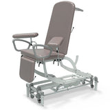 Seers - CLINNOVA Phlebotomy 1 Electric couch, gas assisted back and foot rest, classic base with wheel and foot switch options (265Kg SWL)