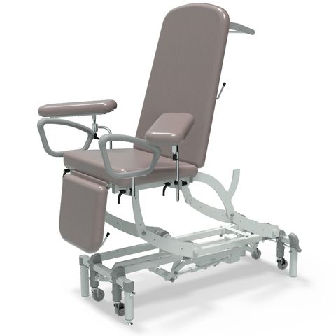 Seers - CLINNOVA Phlebotomy 1 Electric couch, gas assisted back and foot rest, classic base with wheel and foot switch options (265Kg SWL)