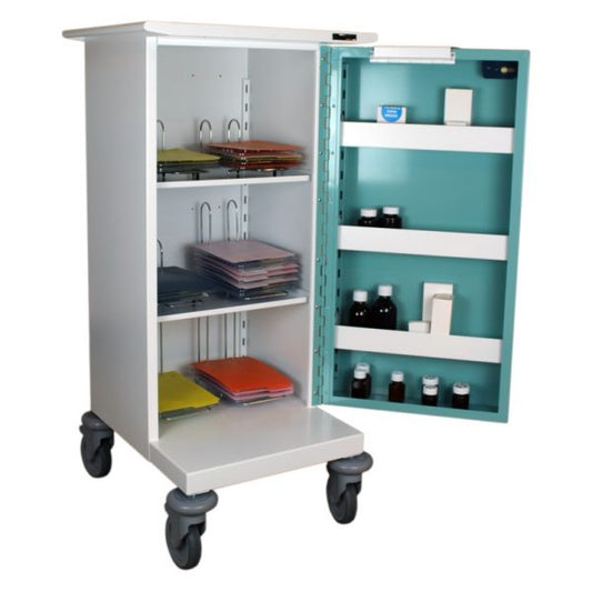 Single Door Medicine Drugs Trolley