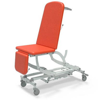 Seers - CLINNOVA Ultra 1 Electric couch, 3 section, gas assisted back and foot rest, classic base with wheel and foot switch options (265Kg SWL)