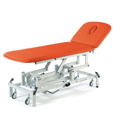 Therapy 2 Section Hydraulic Couch, with head section options (240kg SWL)