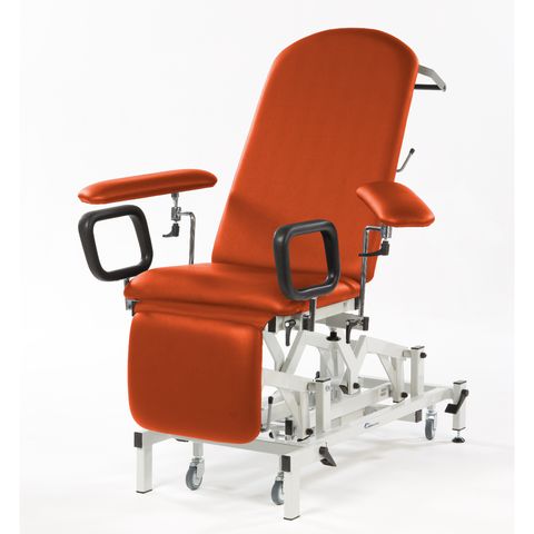 Seers - Medicare Phlebotomy Electric Couch (240Kg SWL) with manual backrest (RWD) - orange