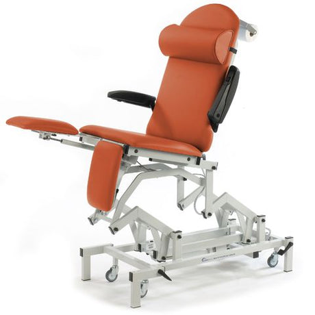 Seers - Medicare Podiatry Electric Couch tilted 