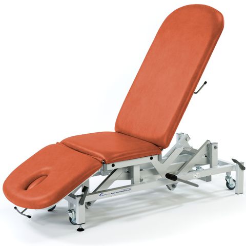 Seers - Therapy 3 Section Hydraulic Couch orange - lowered