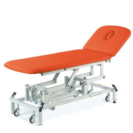 Seers - Therapy 2 Section Electric Couch, with basic head section and various switch options - orange