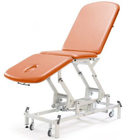 Seers - Therapy 3 Section Electric Couch, (240kg SWL) orange