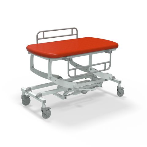 Seers - CLINNOVA Mobile Hygiene Hydraulic Table Small (125cm), incl. side support rails with wheel and base options (265Kg SWL)