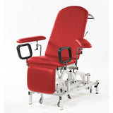 Seers - Medicare Phlebotomy Electric Couch (240Kg SWL) with manual backrest (RWD) - Red