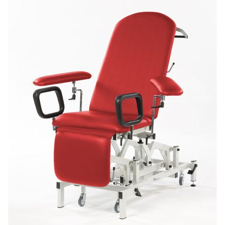 Seers - Medicare Phlebotomy Electric Couch (240Kg SWL) with manual backrest (RWD) - Red