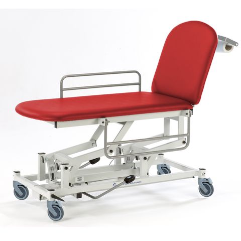 Seers - Medicare 2 Section Hydraulic Mobile Treatment Couch with gas assisted backrest