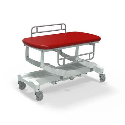 Seers - CLINNOVA Mobile Hygiene Hydraulic Table Small (125cm), incl. side support rails with wheel and base options (265Kg SWL)