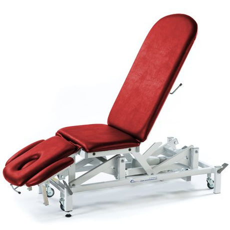 Seers - Therapy 3 Section Electric Couch, with plus head section and various switch options - red