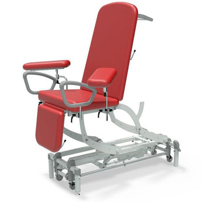 Seers - CLINNOVA Phlebotomy 1 Electric couch, gas assisted back and foot rest, classic base with wheel and foot switch options (265Kg SWL)