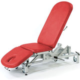 Seers - Therapy 3 Section Hydraulic Couch  red - lowered 