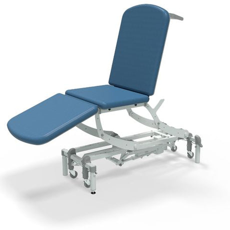 Seers - CLINNOVA Clinical 3 Section electric couch with electric back and footrest and classic base - blue