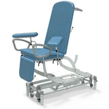 Seers - CLINNOVA Phlebotomy 1 Electric couch, gas assisted back and foot rest, classic base with wheel and foot switch options (265Kg SWL)