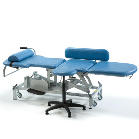 Seers - Medicare Echocardiography Electric Treatment Couch |matching stool Included | 240Kg SWL