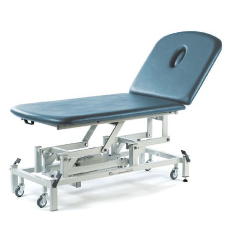 Seers - Therapy Bariatric 2 Section Couches, electric, with wheel and switch options - blue