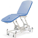Seers - Therapy 3 Section Electric Couch, (240kg SWL) pale blue