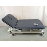 Bristol Maid 3 Section Electric Bariatric Couch with NEW Dark Blue Upholstery