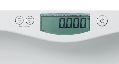 seca 376 - Digital class III baby scale with extra large weighing tray & high sides for increased safety
