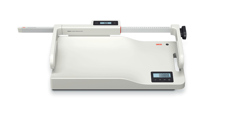 seca 336 - Digital class III baby scale with flat weighing tray & inbuilt carry handle