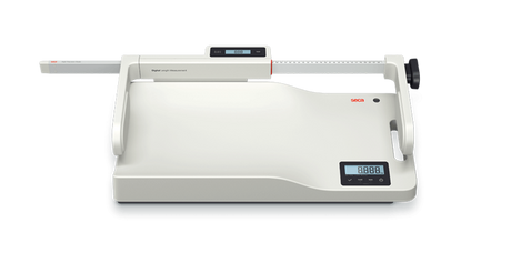seca 336 - Digital class III baby scale with flat weighing tray & inbuilt carry handle