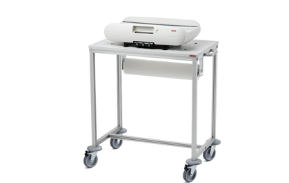 seca 402 - Mobile cart for seca baby scales with indentations in the surface to secure seca baby scales firmly in place