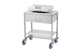seca 403 - Mobile cart with drawer - with baby scales in place