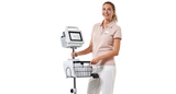 seca 475 - Rolling stand with basket for the mobile use of seca mBCA 525