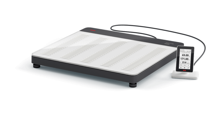 seca 651 - NEW Class III high capacity EMR-validated ﬂat scale with ID-Display, BMI, stable glass platform & WiFi connectivity